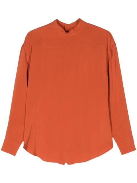 lace-up crepe blouse by COLVILLE