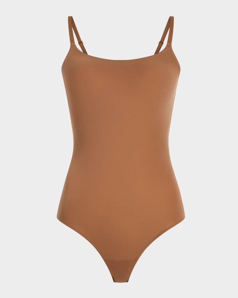 Ballet Scoop-Neck Microfiber Thong Bodysuit by COMMANDO