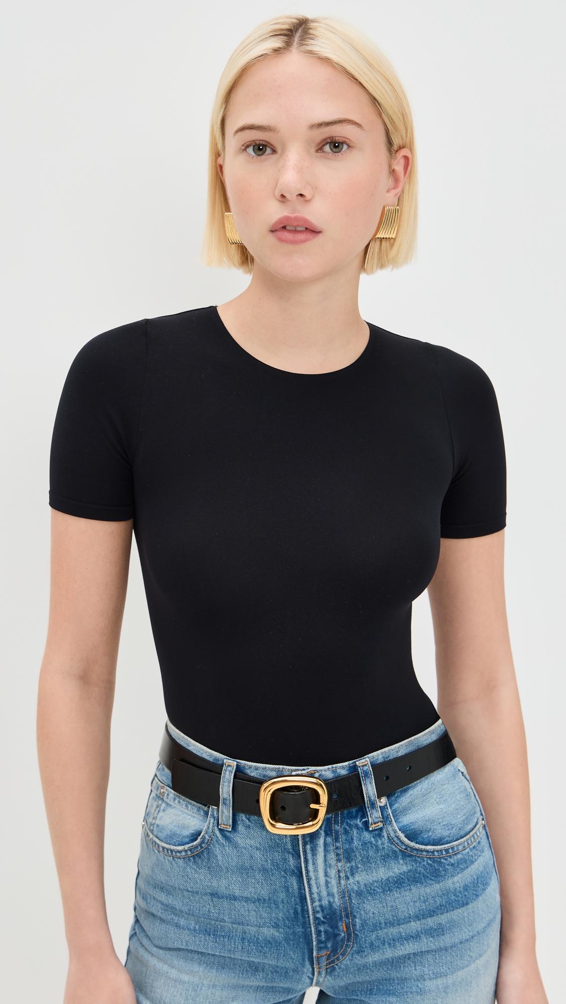 Ballet Short Sleeve Thong Bodysuit by COMMANDO