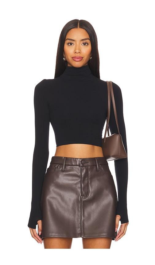 Commando Ballet Crop Top in Black by COMMANDO