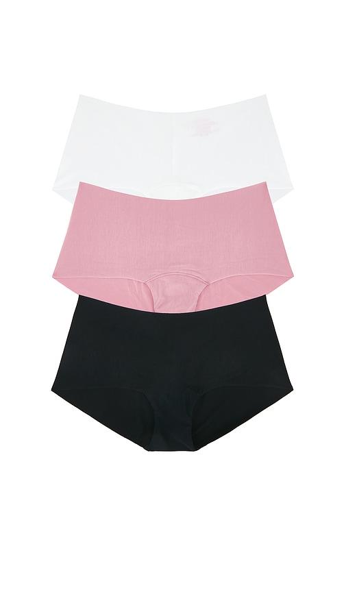 Commando Butter Hipster Panty 3-pack in White,Pink by COMMANDO