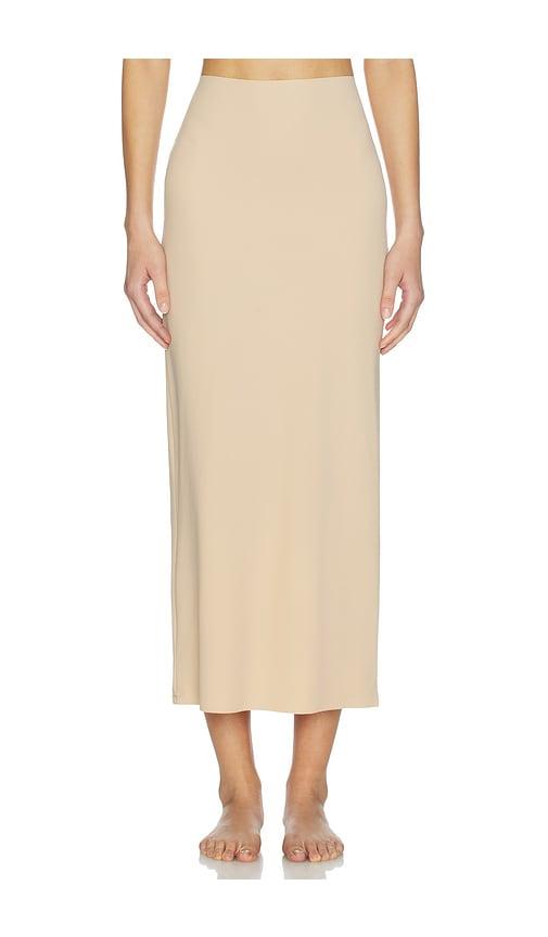Commando Classic Maxi Half Slip Skirt in Beige by COMMANDO