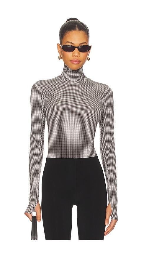 Commando Classic Turtleneck Bodysuit in Brown by COMMANDO