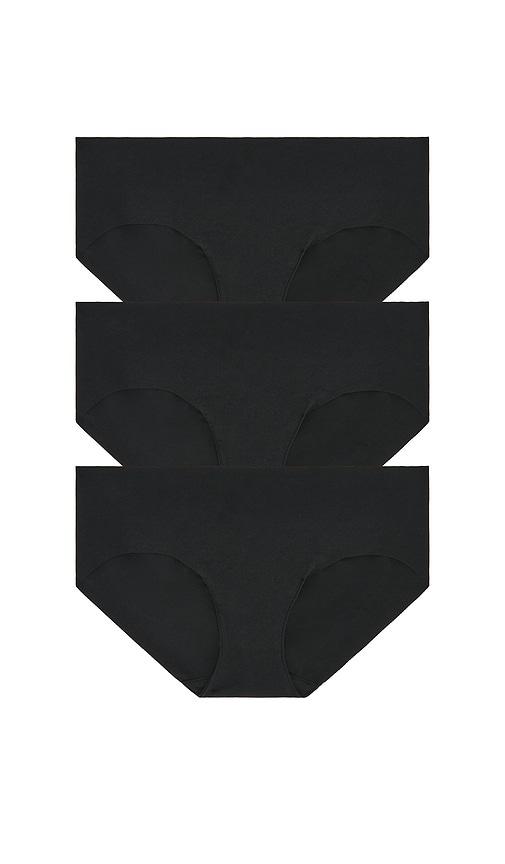 Commando Cotton Bikini 3-pack in Black by COMMANDO