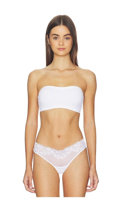 Commando Double Take Lace Bandeau in White by COMMANDO