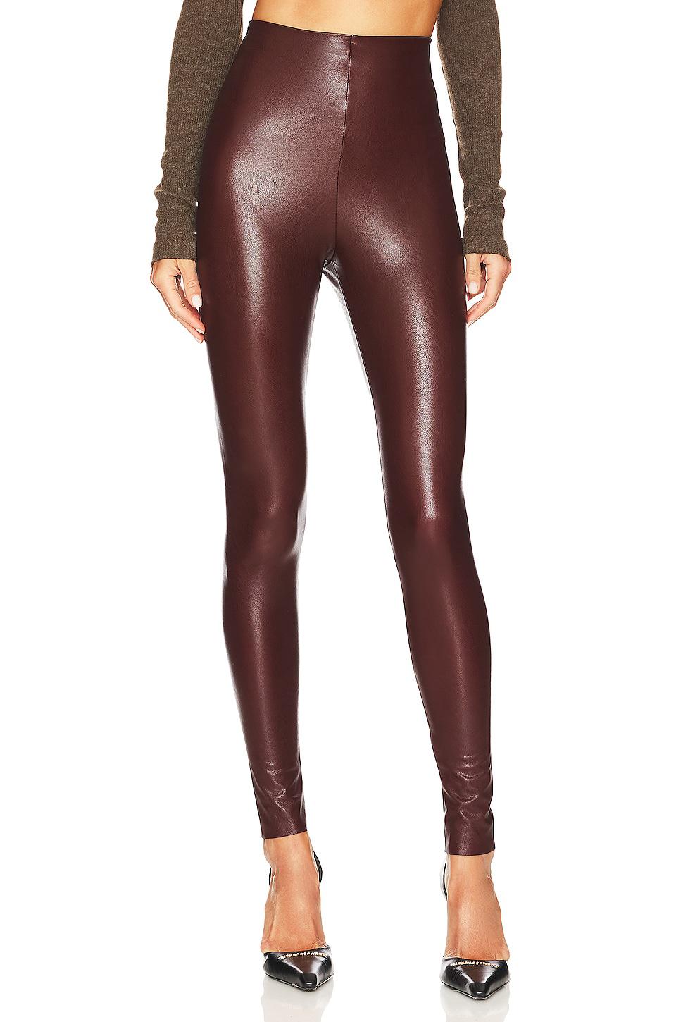 Commando Faux Leather Legging in Wine by COMMANDO