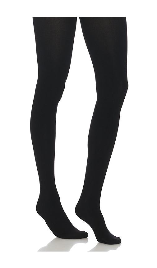 Commando Fleece Lined Opaque Tight in Black by COMMANDO
