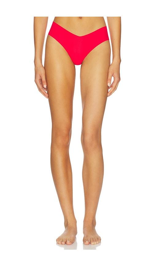 Commando Invisible Rib Thong in Red by COMMANDO