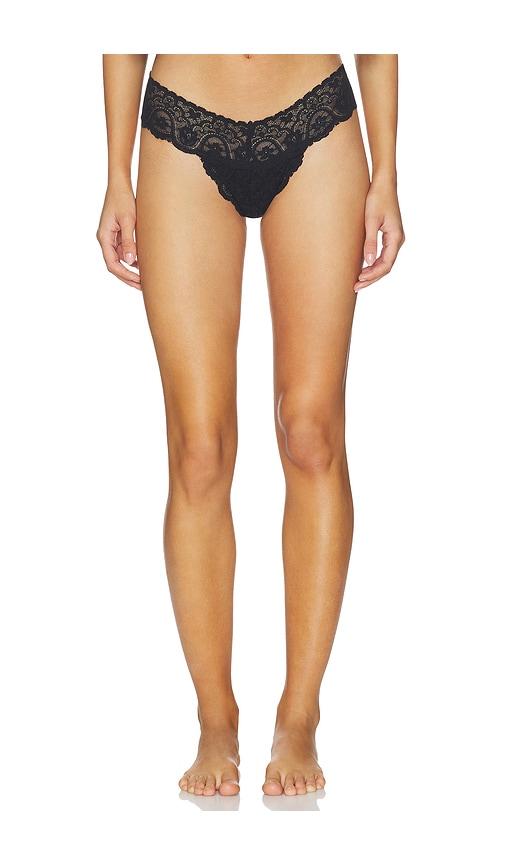 Commando Tulip Tanga Panty in Black by COMMANDO