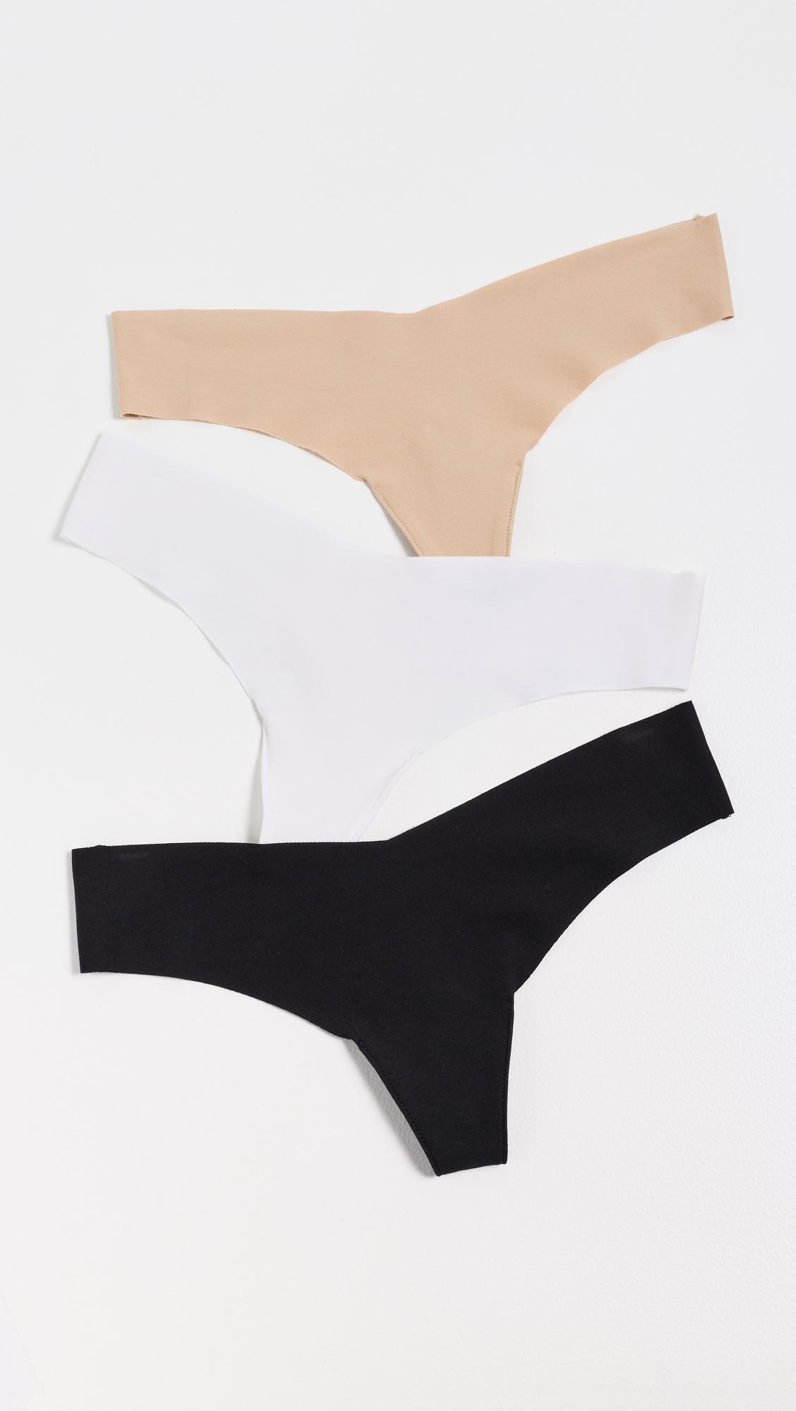 Cotton Thong Panties 3 Pack by COMMANDO