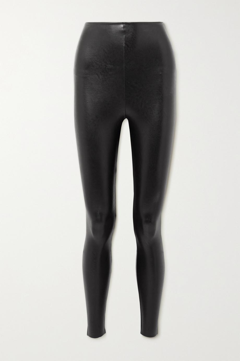 Faux stretch-leather leggings by COMMANDO