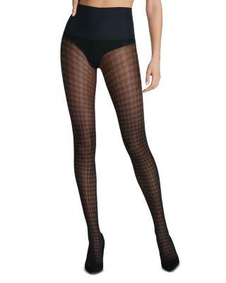 Houndstooth Pattern Tights by COMMANDO