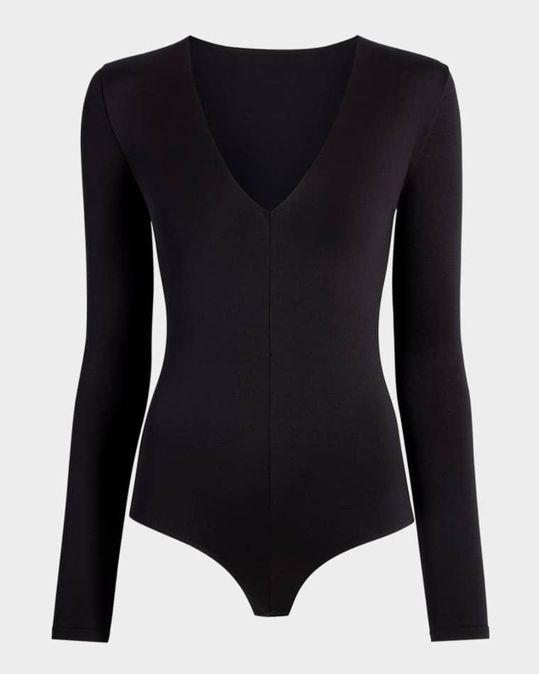 Prima Ballet Deep V-Neck Thong Bodysuit by COMMANDO