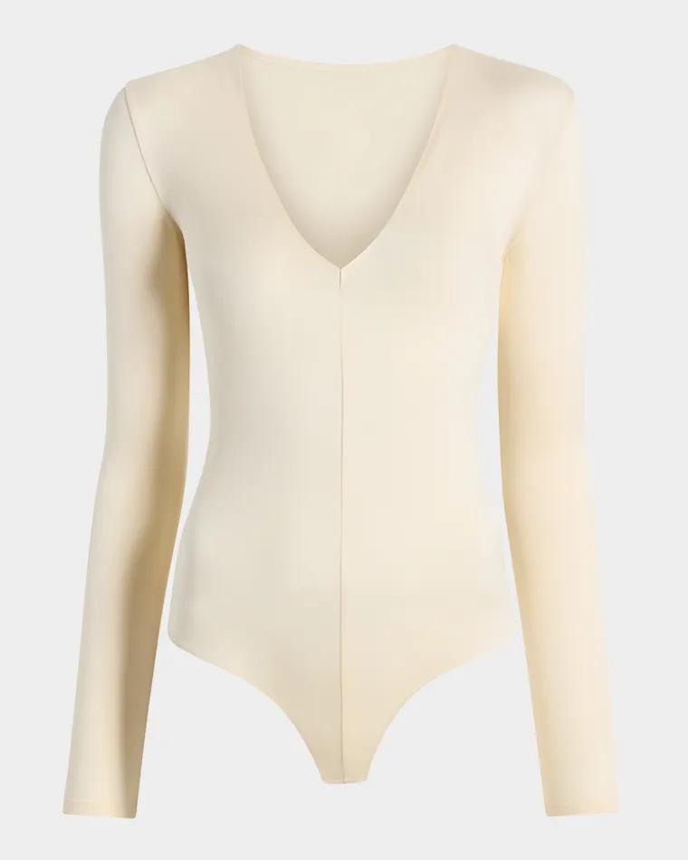 Prima Ballet Deep V-Neck Thong Bodysuit by COMMANDO