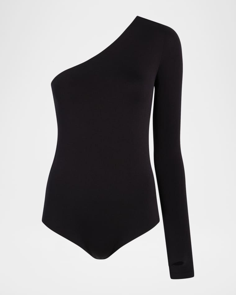 Prima Ballet One-Shoulder Microfiber Bodysuit by COMMANDO