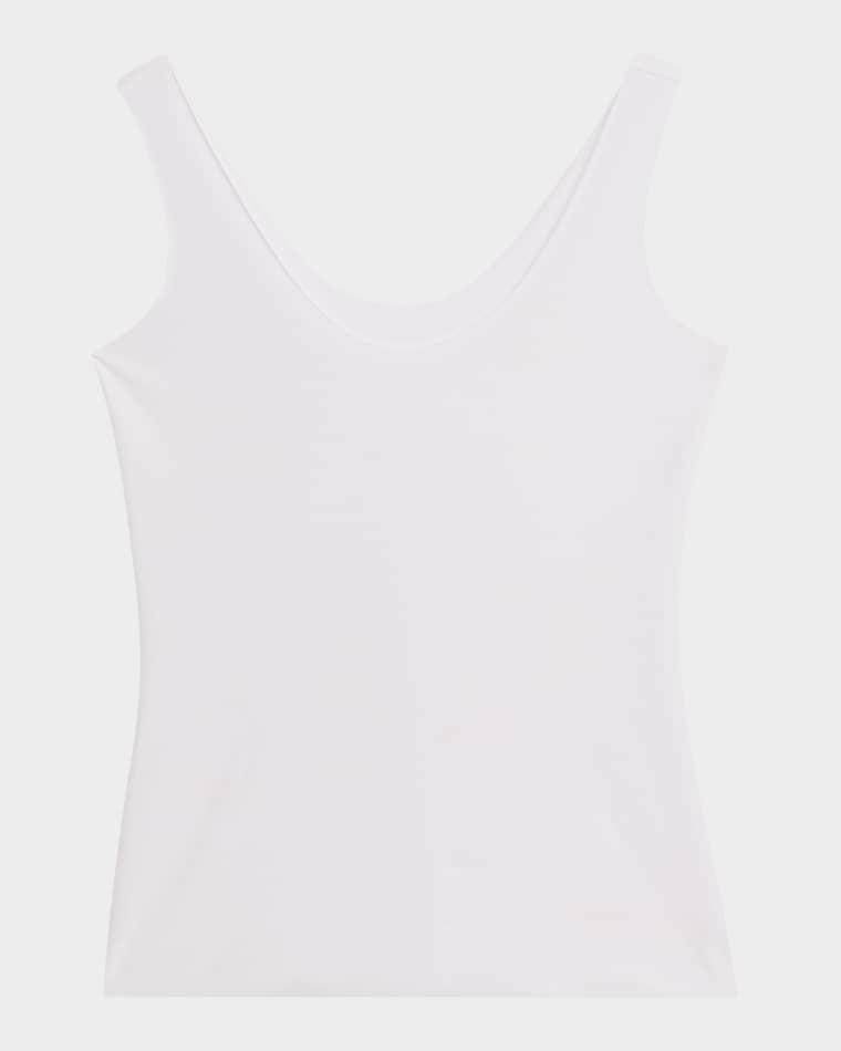 Scoop-Neck Cotton Tank Top by COMMANDO