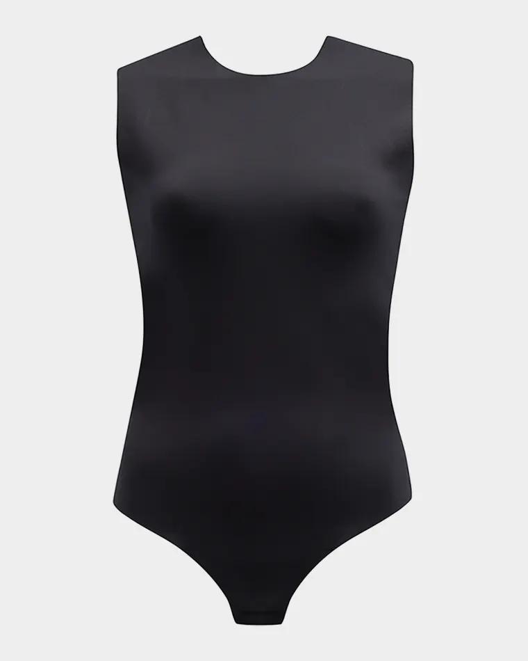 Seamless Mock-Neck Thong Bodysuit by COMMANDO