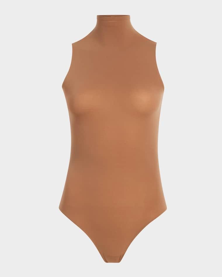 Seamless Mock-Neck Thong Bodysuit by COMMANDO