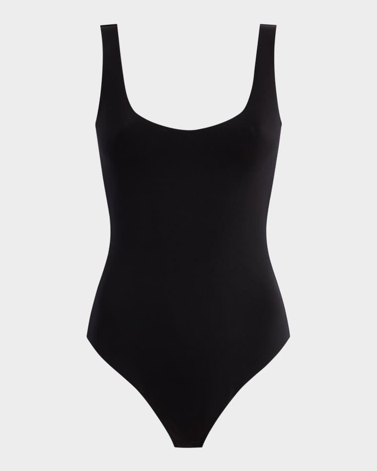 Sleeveless Scoop-Neck Neoprene Thong Bodysuit by COMMANDO