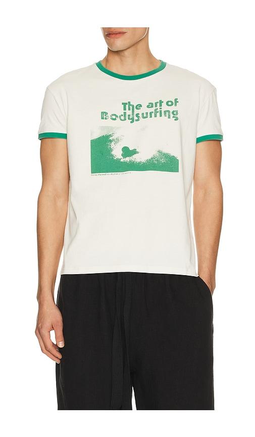 Commas Bodysurf Tee in White by COMMAS