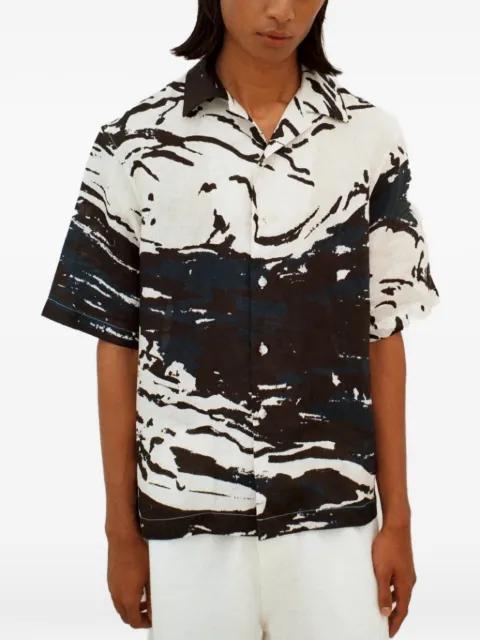 abstract-print short-sleeve shirt by COMMAS
