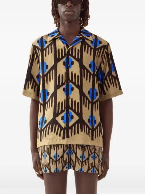 graphic-print short-sleeve shirt by COMMAS