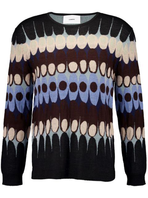 jacquard crew-neck jumper by COMMAS