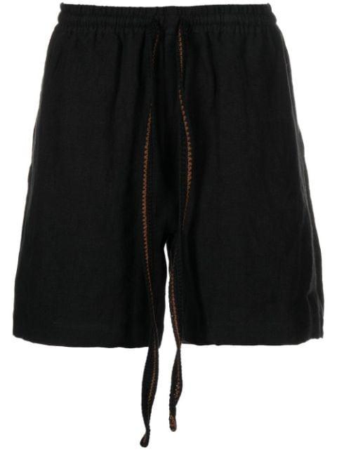 linen lounge shorts by COMMAS