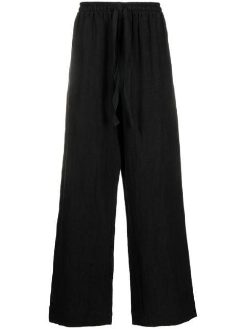 mid-rise wid-leg trousers by COMMAS