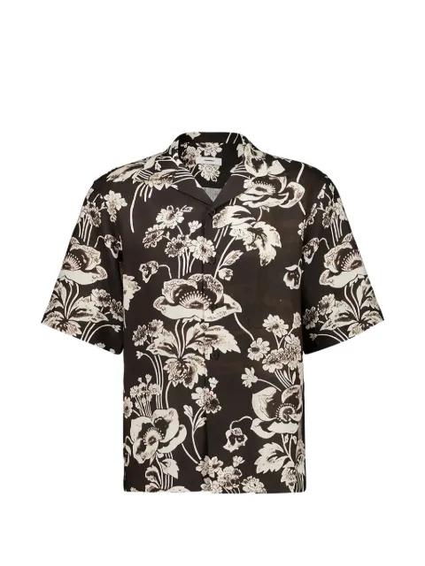 painted peonies shirt by COMMAS