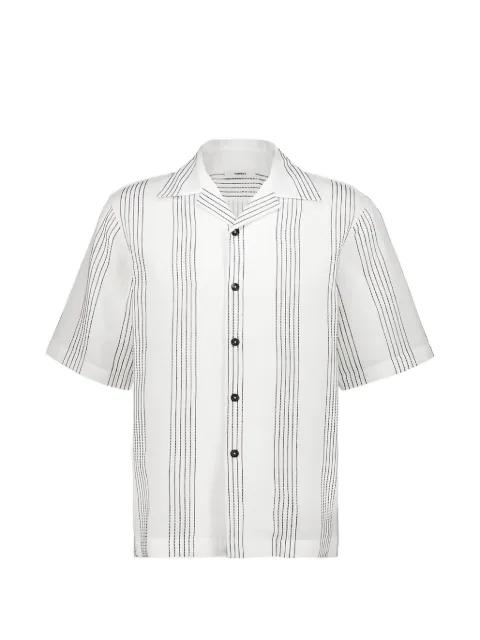 striped camp-collar shirt by COMMAS