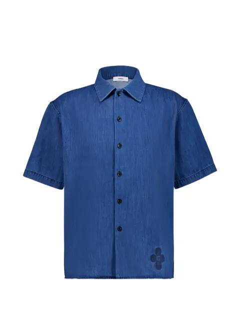 striped denim shirt by COMMAS