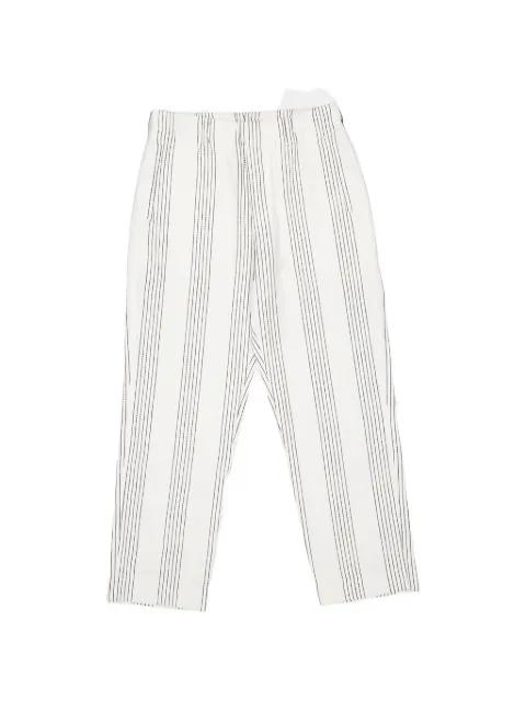 striped resort trousers by COMMAS