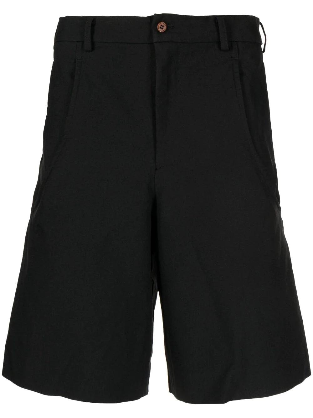 BLACK COMME DES GARÇONS - Polyester Twill Shorts - (Black) by COMME DES GARCONS