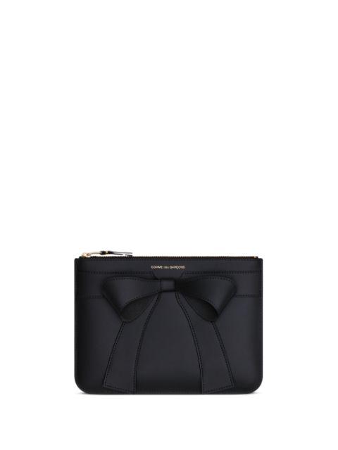 Big Bow Serie leather pouch by COMME DES GARCONS