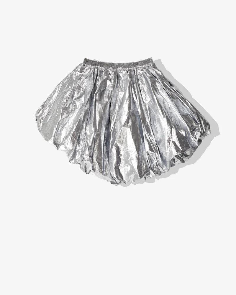 Black Comme Des Garçons - Asymmetric Skirt - (Silver) by COMME DES GARCONS