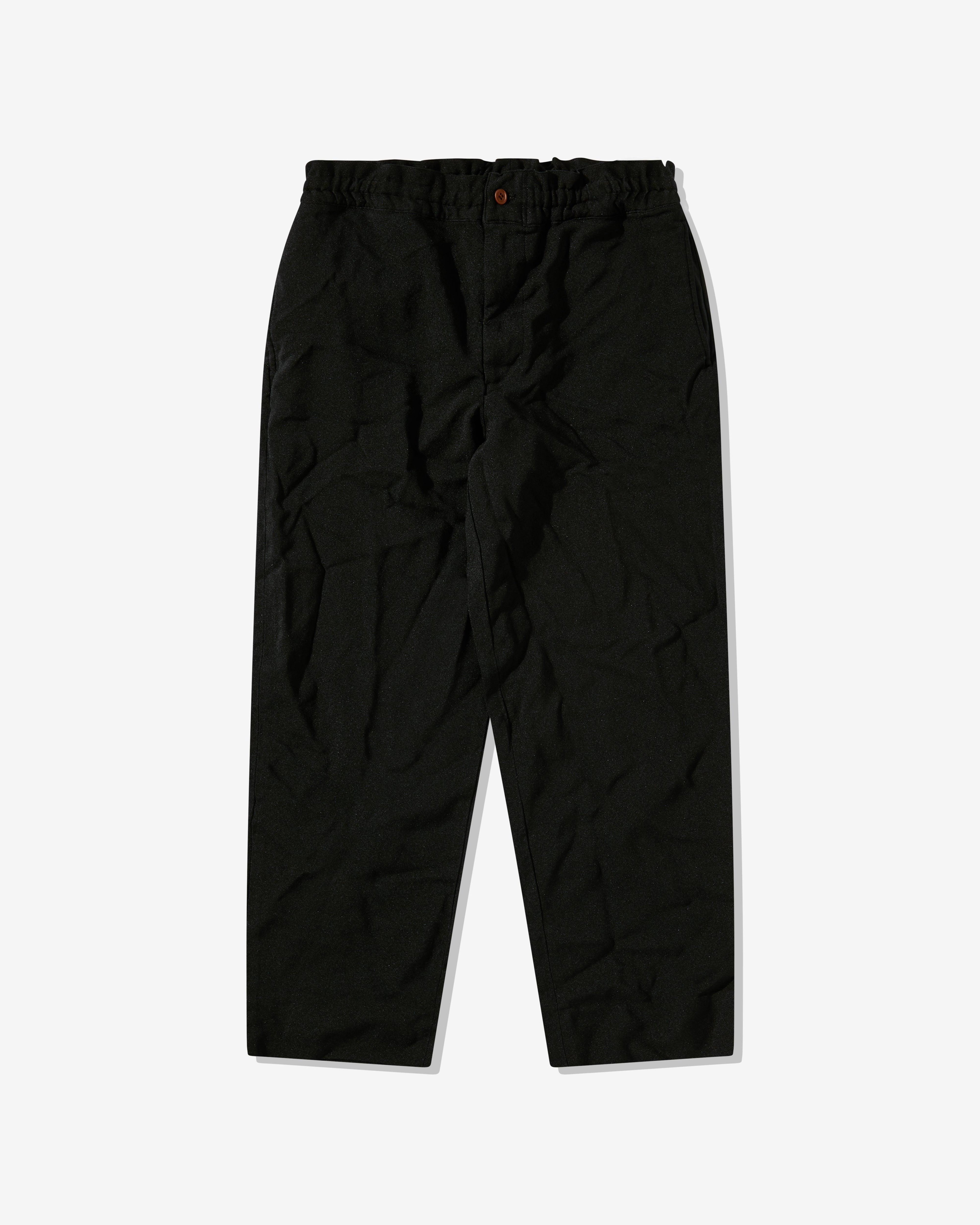Black Comme Des Garçons - Tapered Drawcord Trousers - (Black) by COMME DES GARCONS