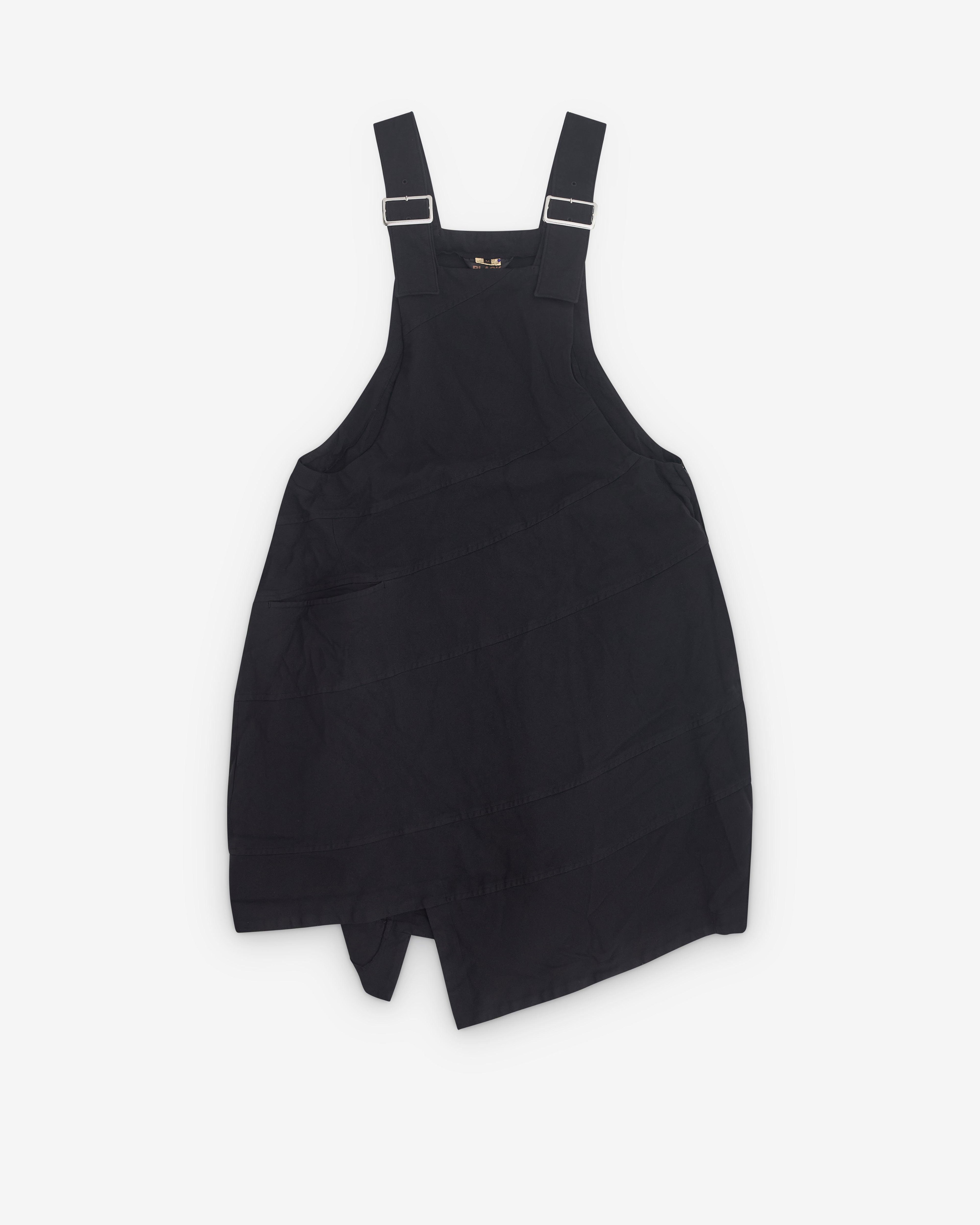 Black Comme des Garçons - Asymmetric Pinafore - (Black) by COMME DES GARCONS