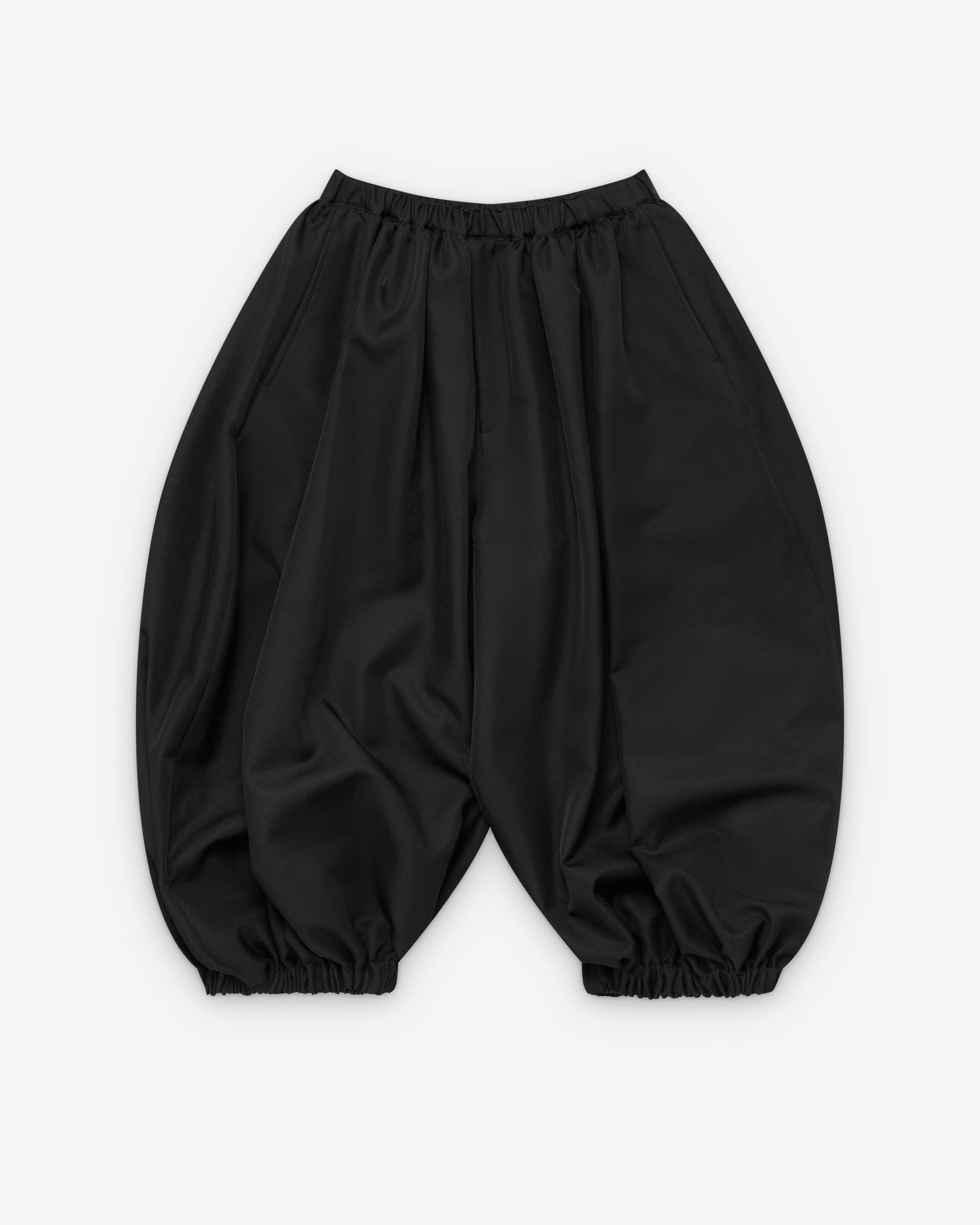 Black Comme des Garçons - Balloon Pleated Trousers - (Black) by COMME DES GARCONS