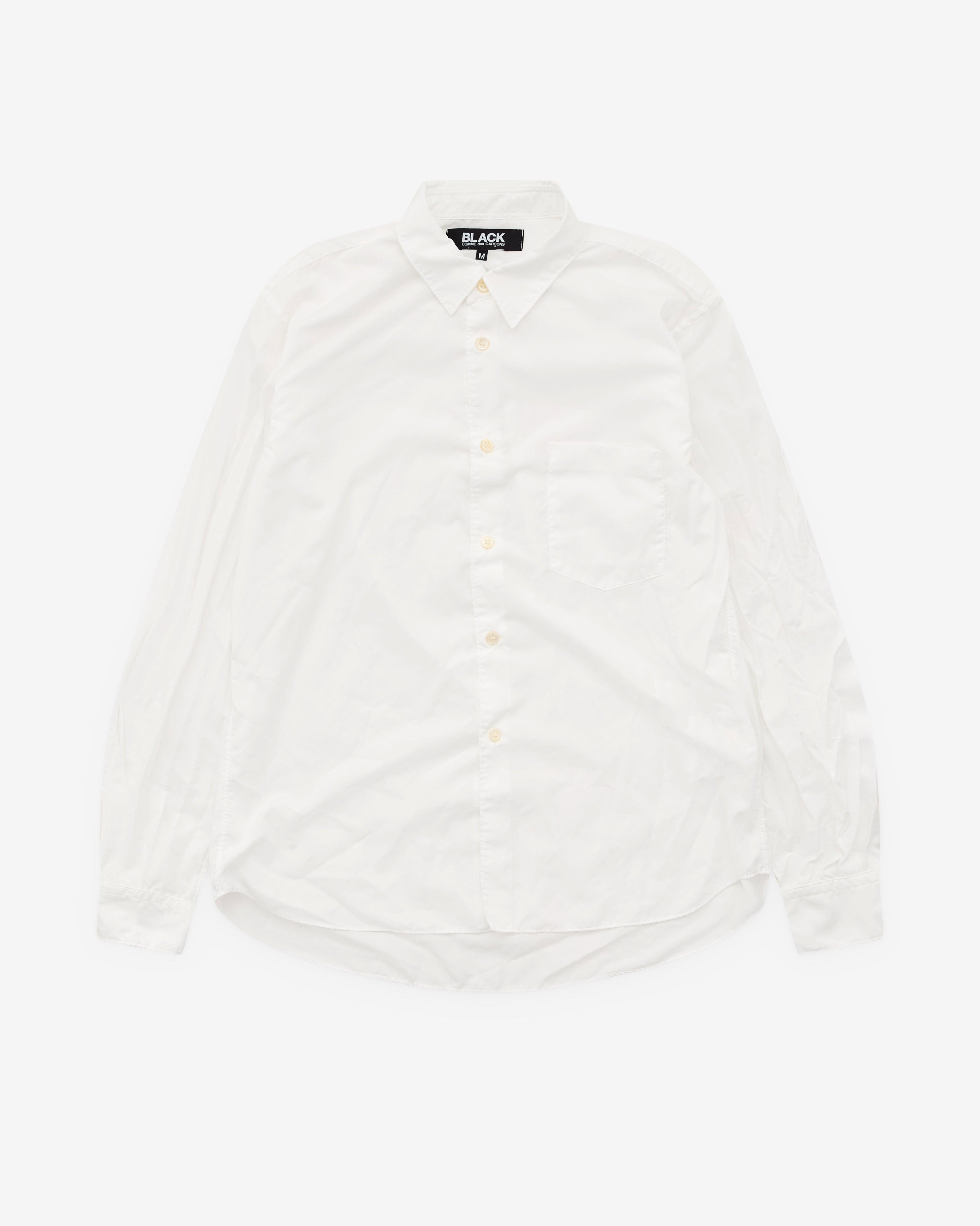 Black Comme des Garçons - Creased Shirt - (White by COMME DES GARCONS