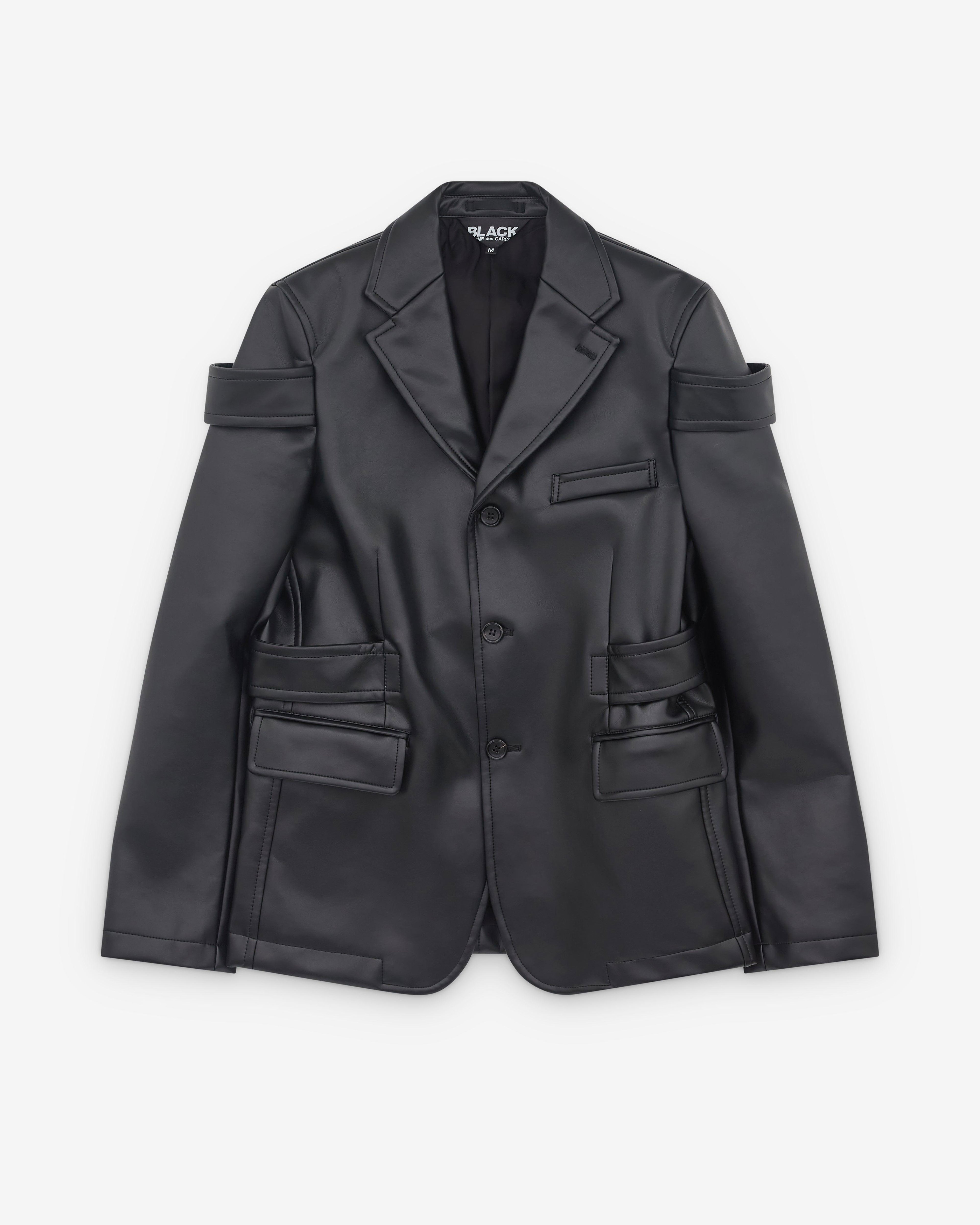 Black Comme des Garçons - Double Buckle Blazer - (Black) by COMME DES GARCONS