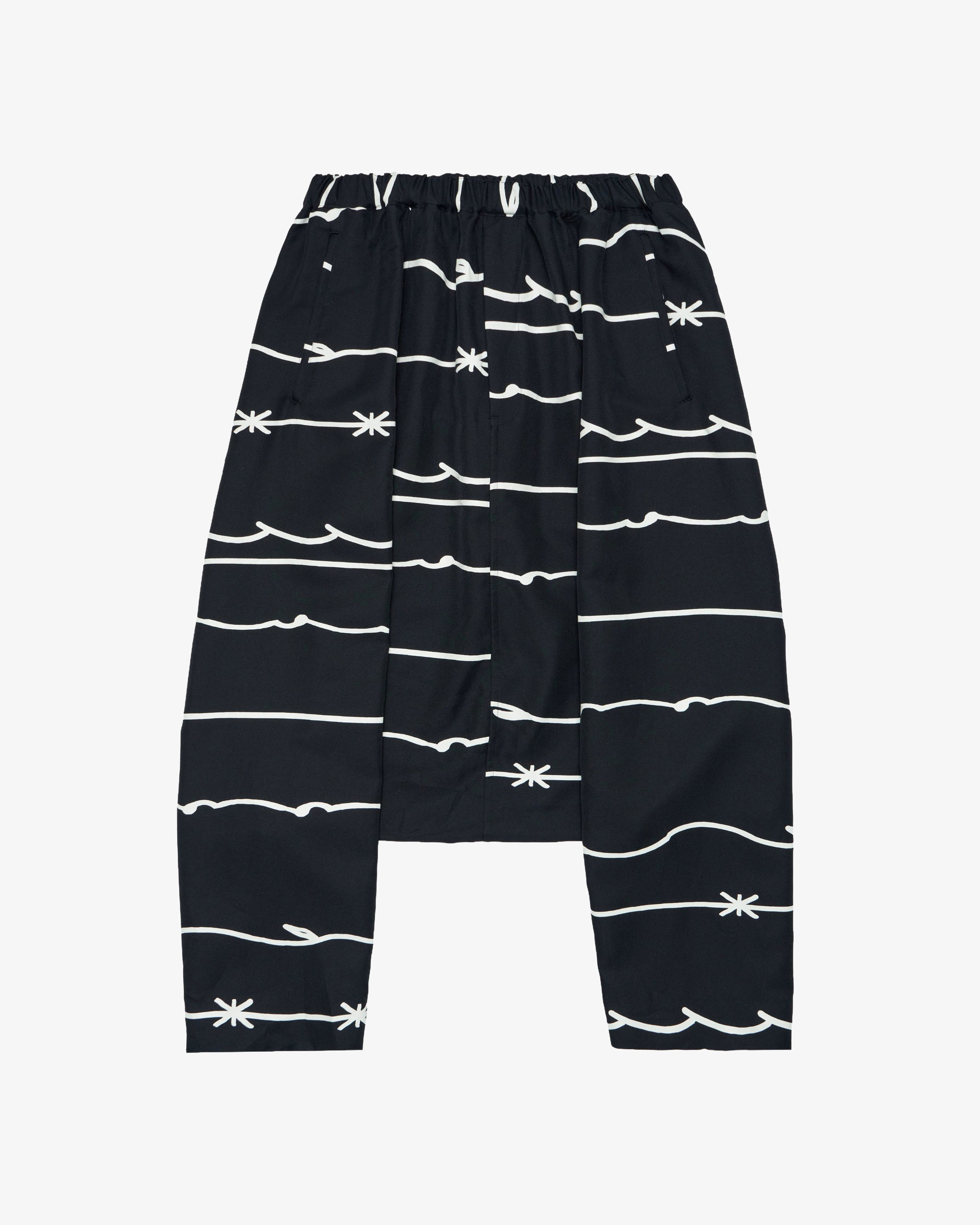 Black Comme des Garçons - Men's Barbed Wire Pants - (Black) by COMME DES GARCONS