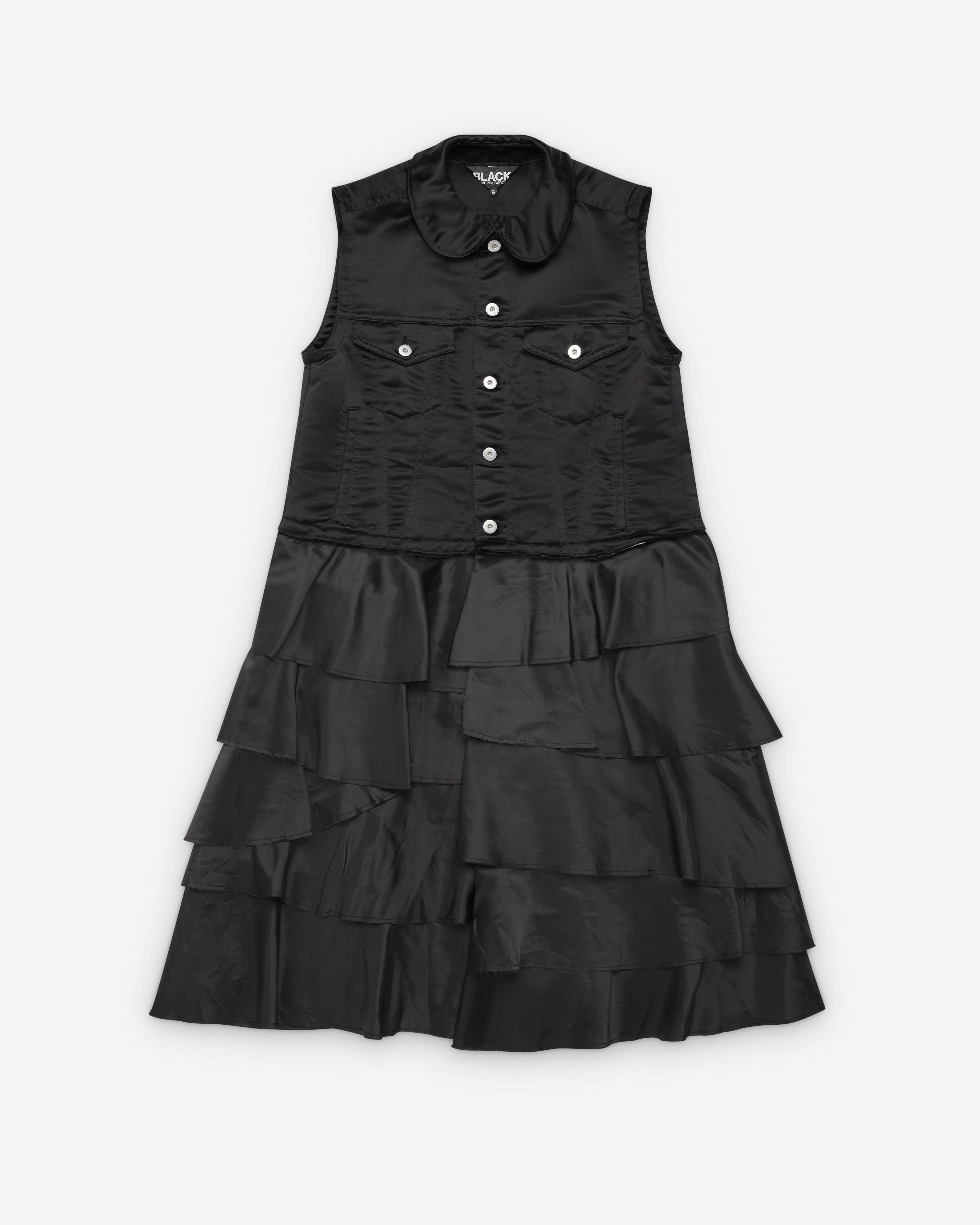 Black Comme des Garçons - Men's Basic Ruffle Dress - (Black) by COMME DES GARCONS Black Comme des Garçons - Men's Basic Ruffle Dress - (Black) by COMME DES GARCONS