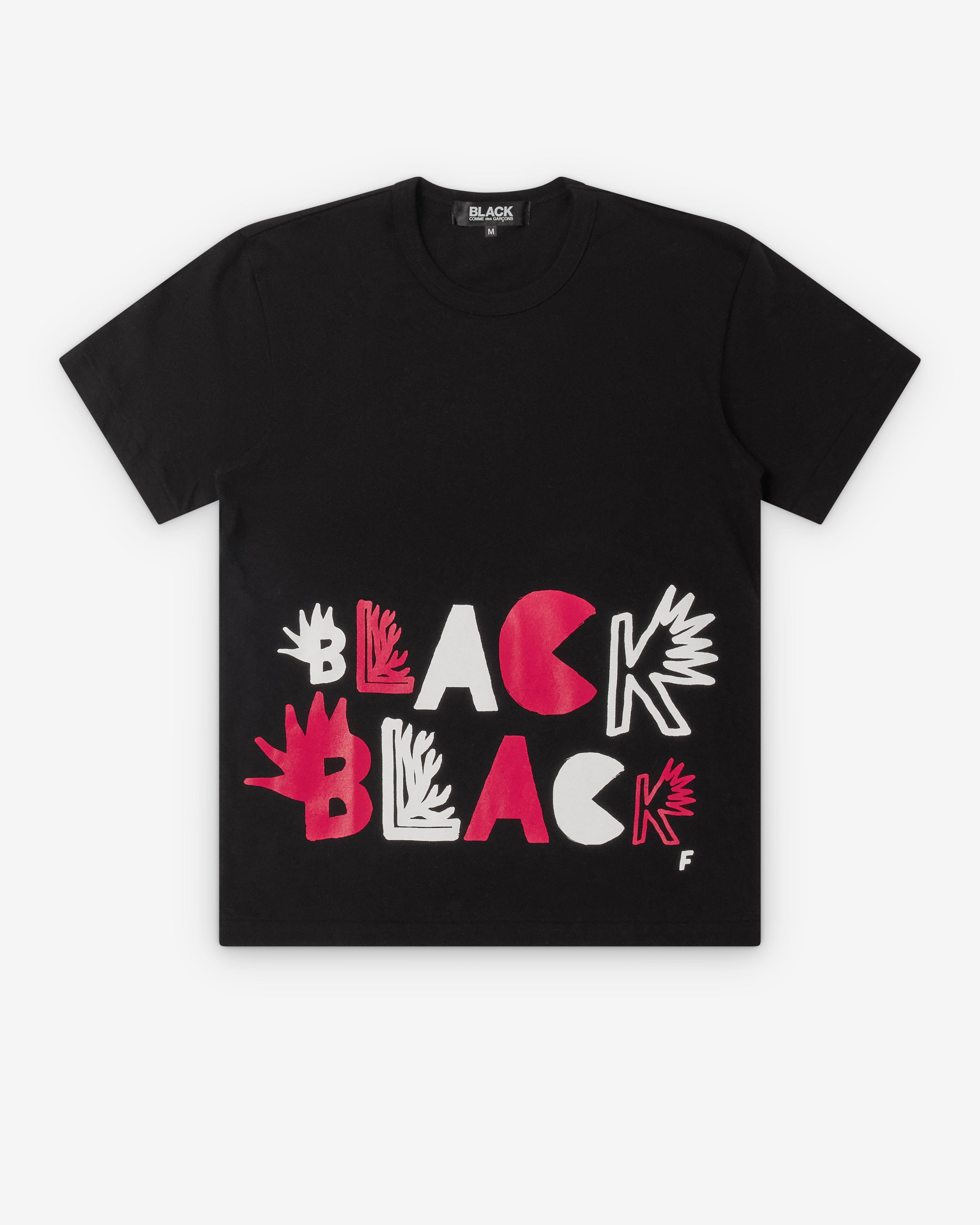 Black Comme des Garçons - Men's Black Black T-Shirt - (Black) by COMME DES GARCONS