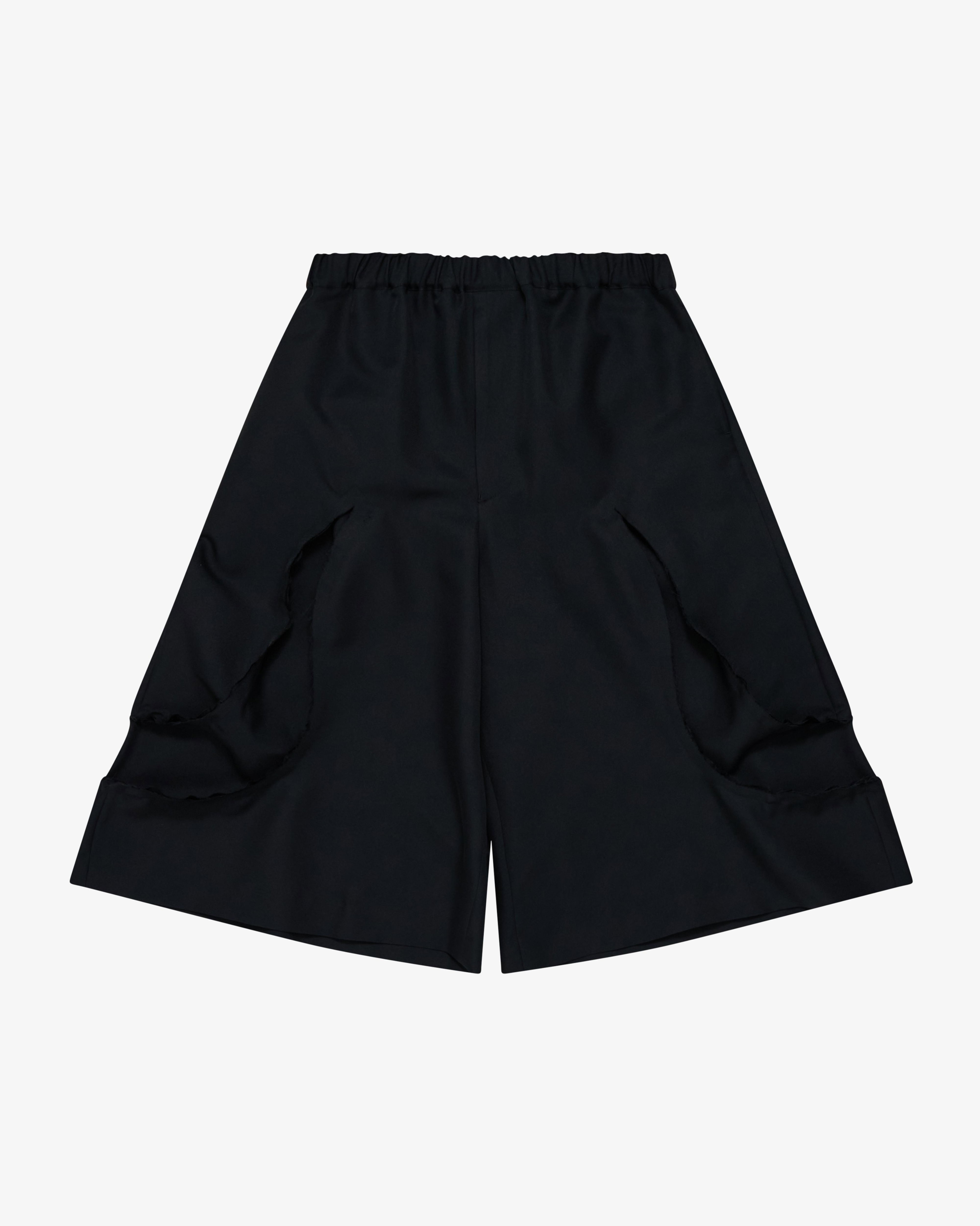 Black Comme des Garçons - Men's Cut Out Pants - (Black) by COMME DES GARCONS