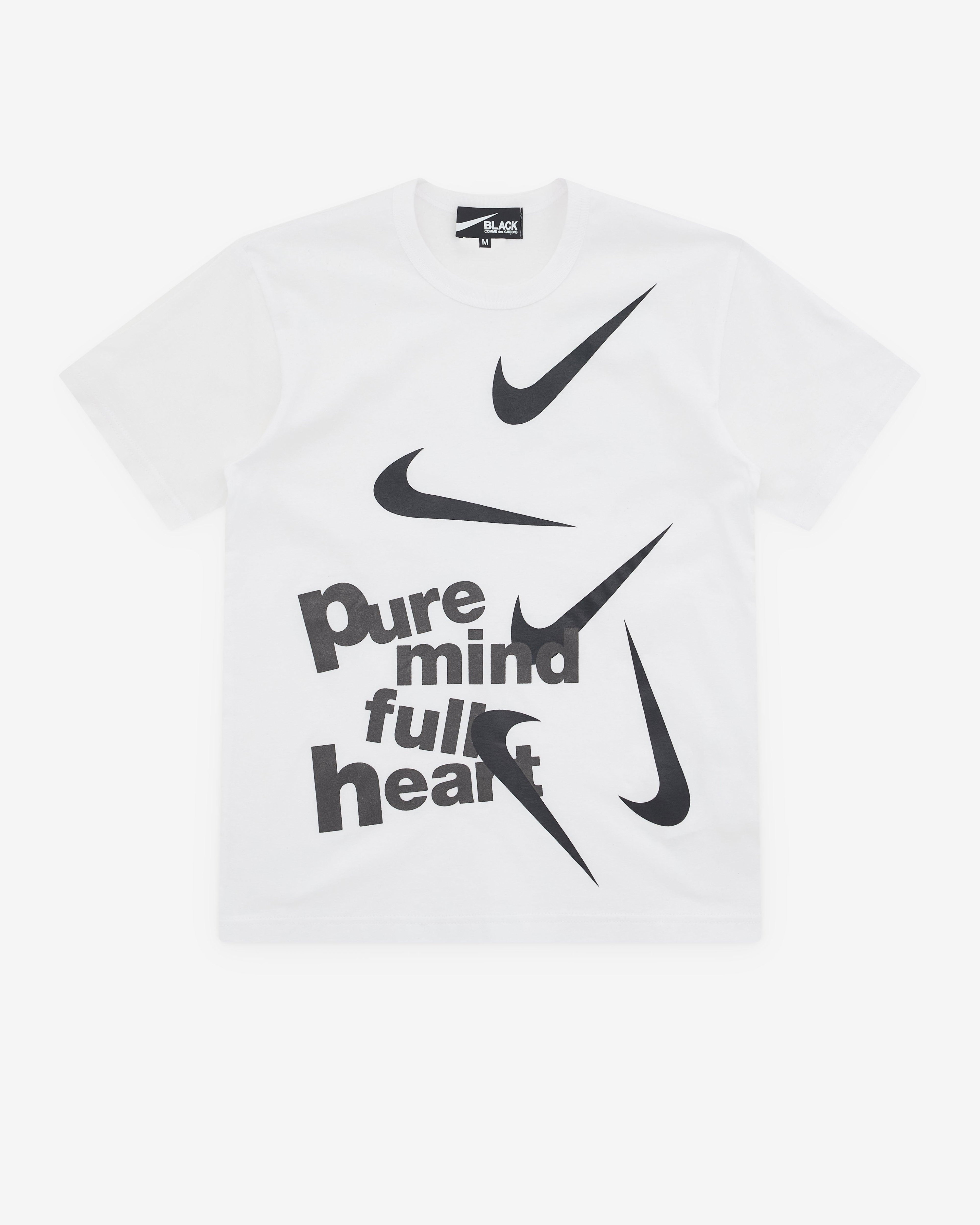 Black Comme des Garçons - Nike Pure Mind T-Shirt - (White) by COMME DES GARCONS