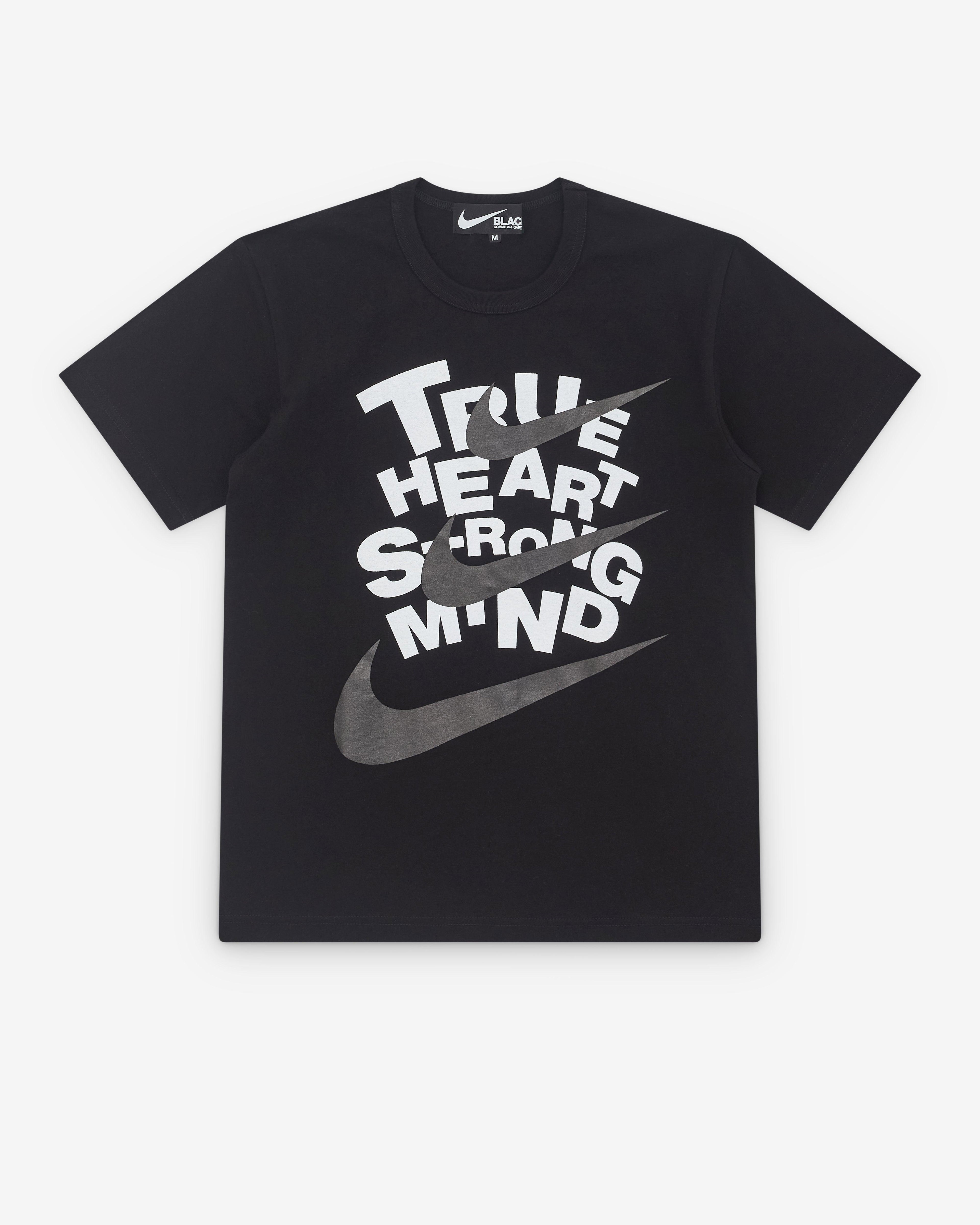Black Comme des Garçons - Nike True Heart T-Shirt - (Black) by COMME DES GARCONS