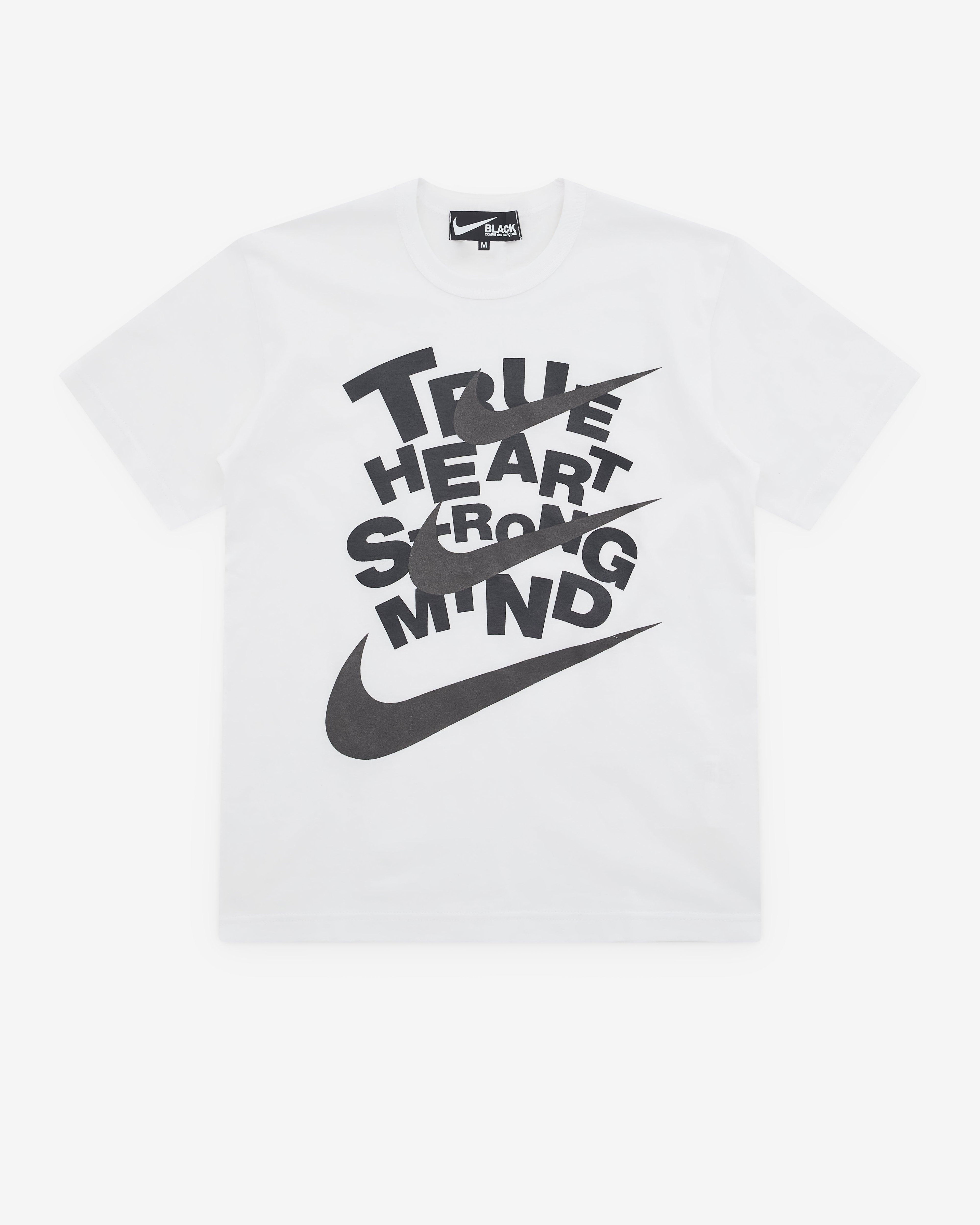 Black Comme des Garçons - Nike True Heart T-Shirt - (White) by COMME DES GARCONS