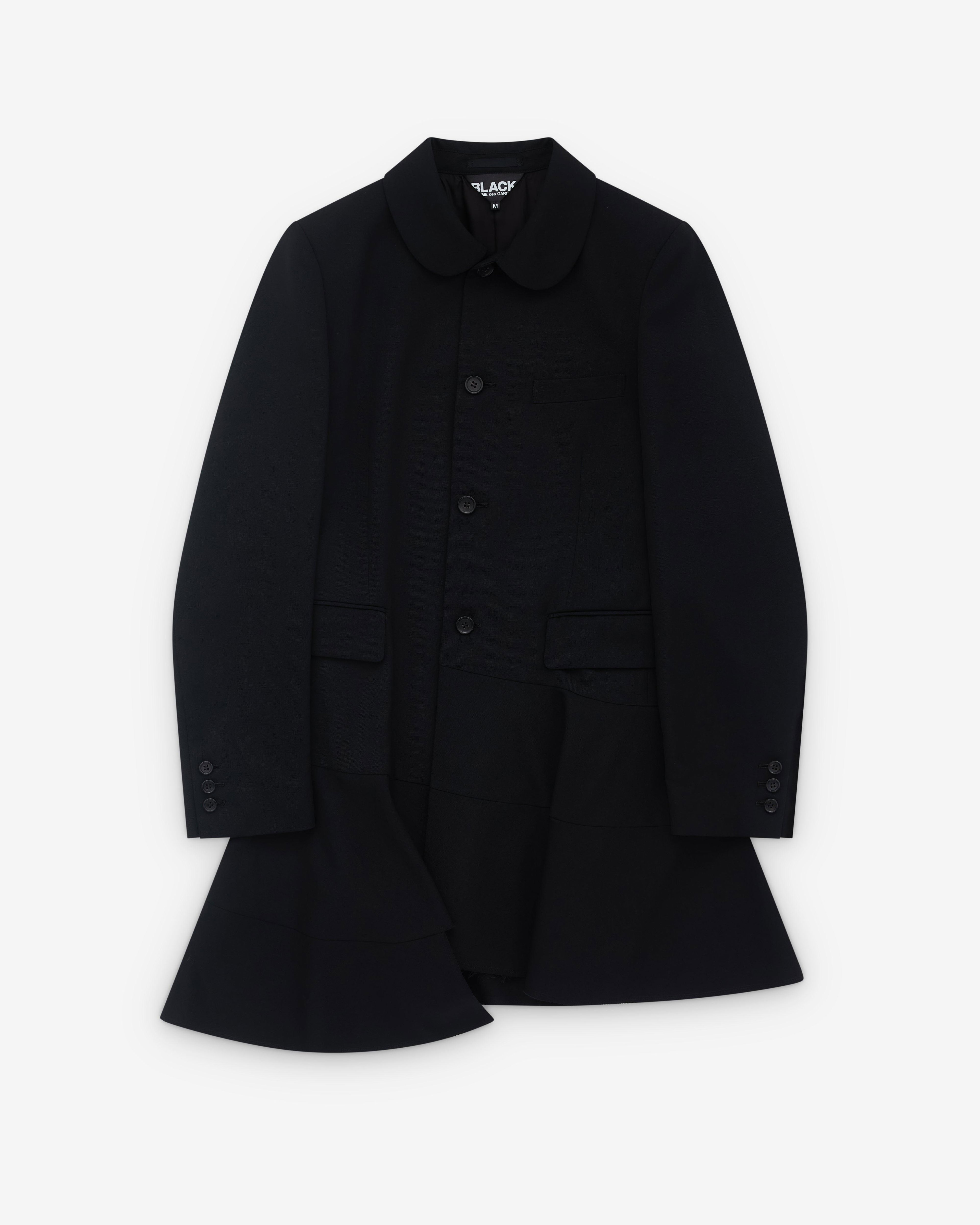Black Comme des Garçons - Peplum Hem Jacket - (Black) by COMME DES GARCONS