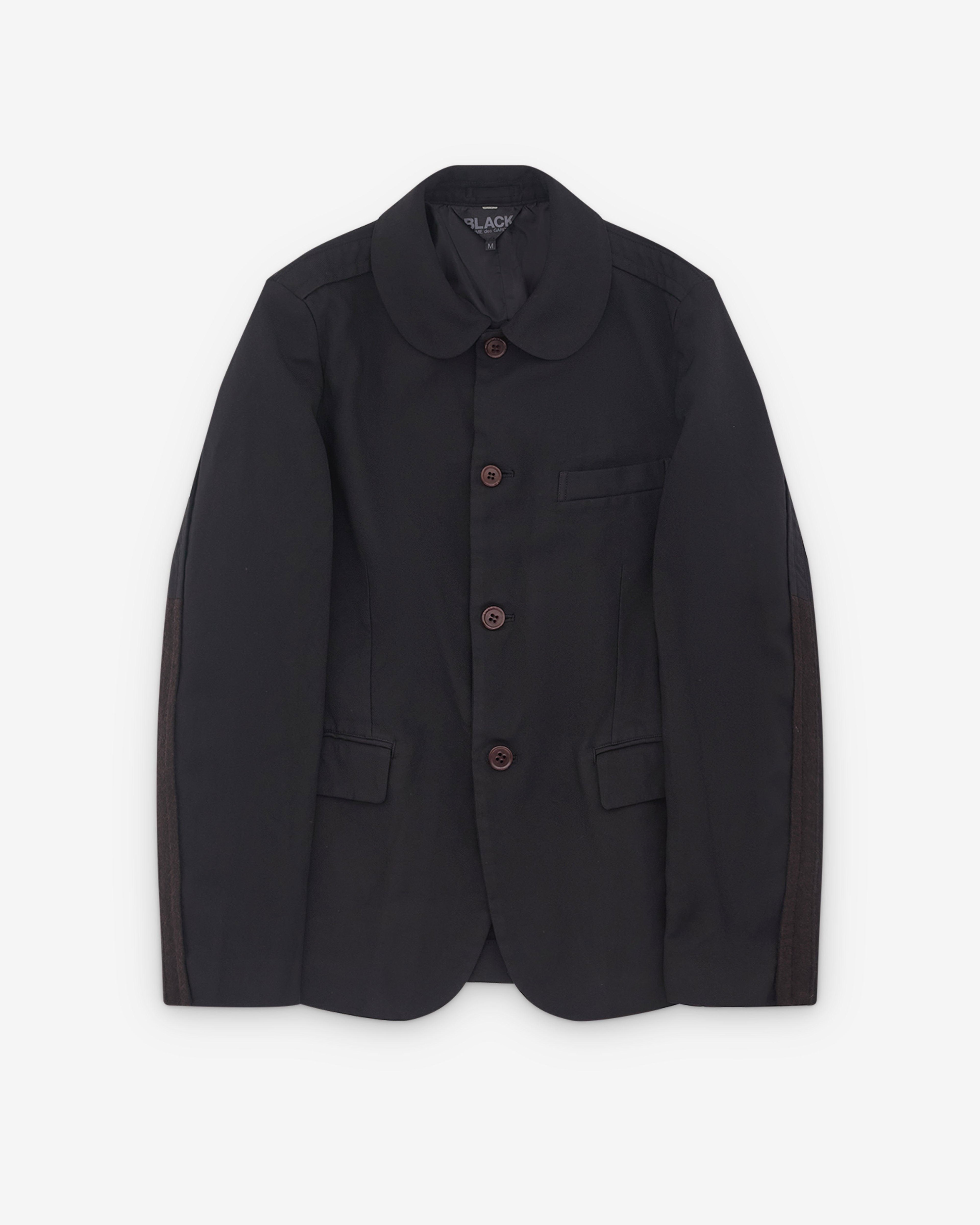 Black Comme des Garçons - Round Collar Blazer - (Black) by COMME DES GARCONS